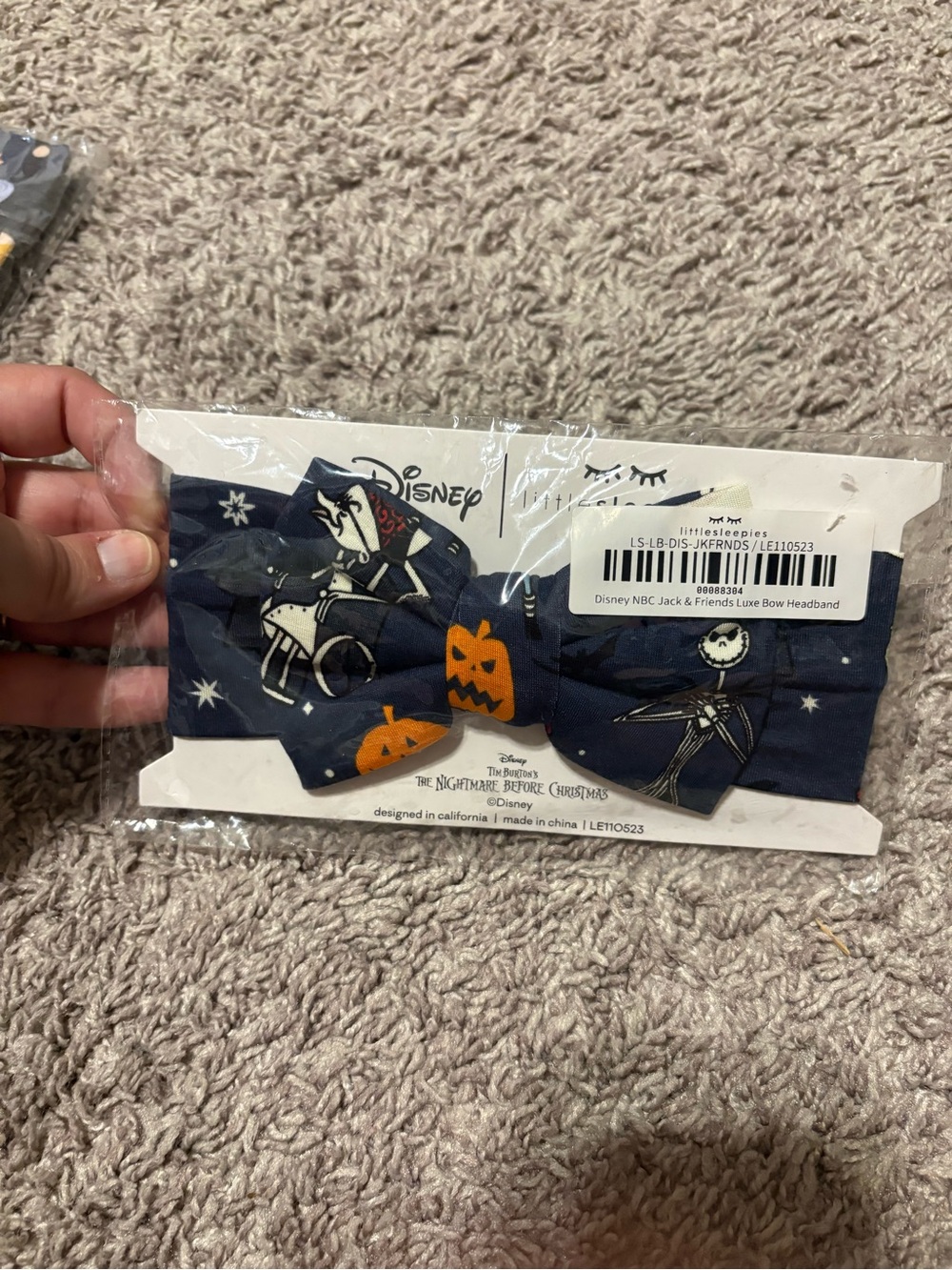 Nightmare Before Christmas Bow // Little Sleepies